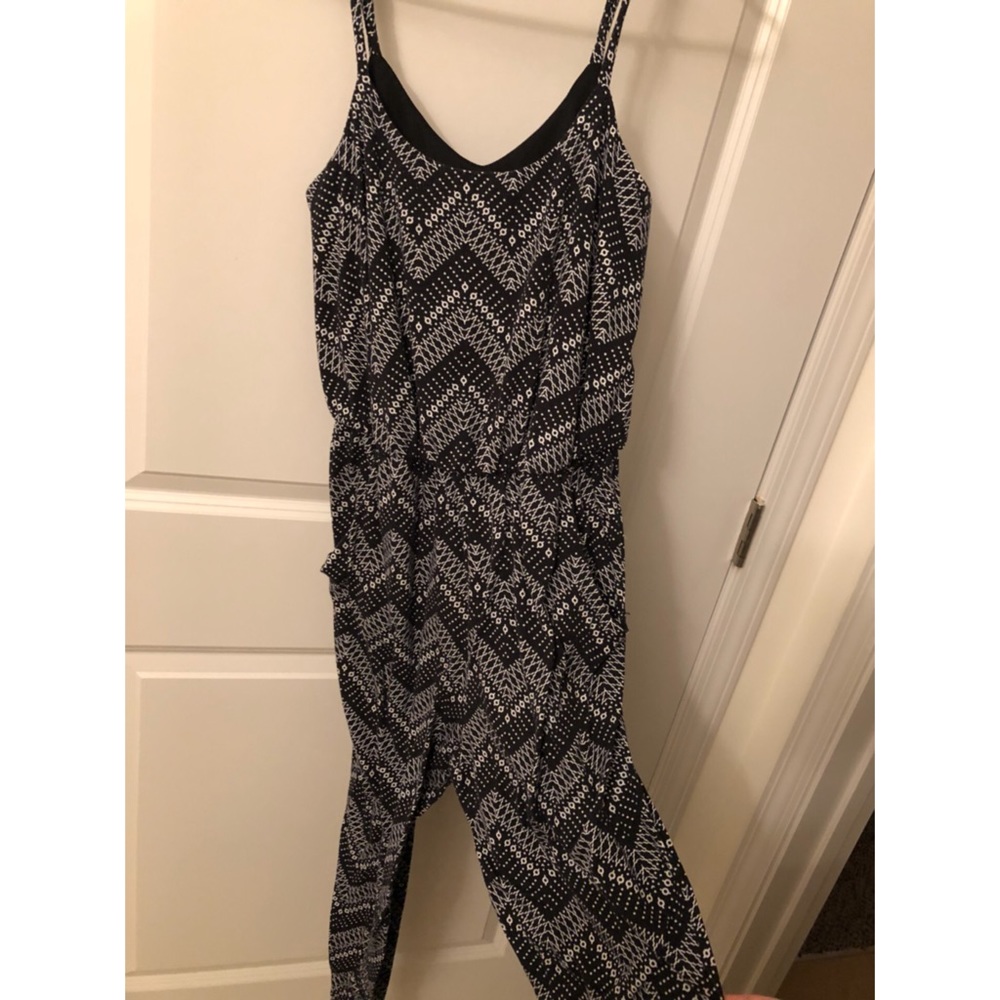 Target brand B&W cotton jumpsuit